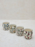 Westside Home Multicolour Floral Printed Kullar (Set of 4)