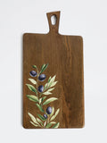 Westside Home Brown Foliage Design Wooden Chopper - Large