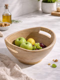 Westside Home Brown Rattan Wooden Bowl