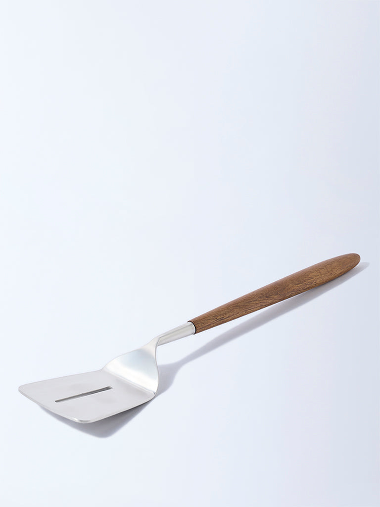 Westside Home Silver Turner with Wooden Handle