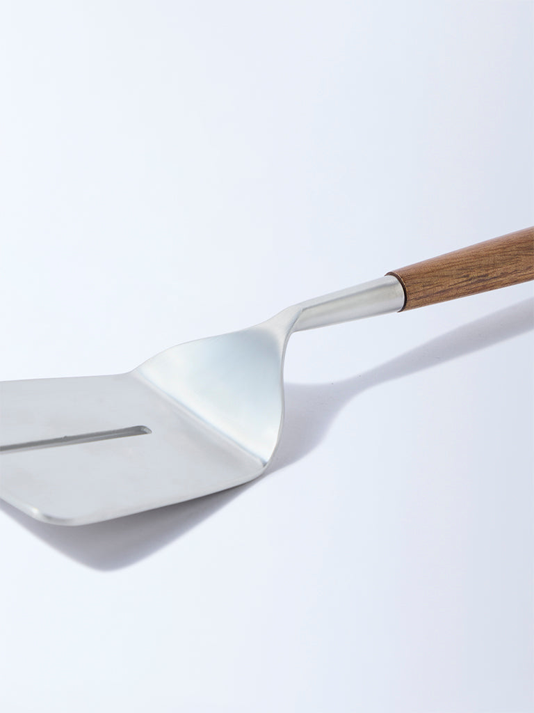 Westside Home Silver Turner with Wooden Handle