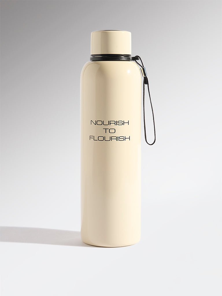 Westside Home Ivory Text Design Water Bottle - 850ML