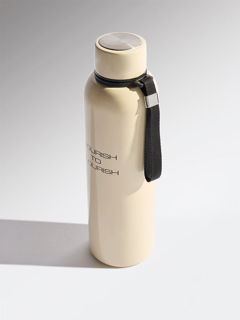 Westside Home Ivory Text Design Water Bottle - 850ML