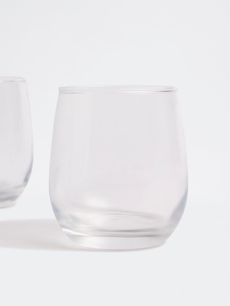 Westside Home Clear Water Glass (Set of 4)