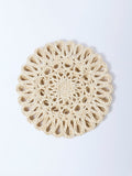 Westside Home Cream Woven-Textured Trivets (Set of 2)