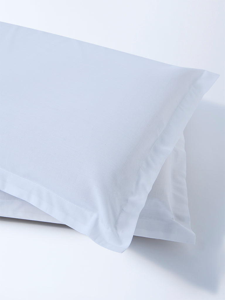 Westside Home White Solid Pillowcase (Set of 2)