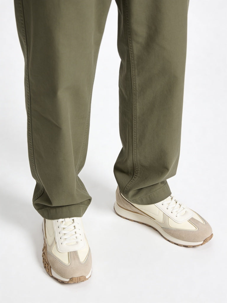 SOLEPLAY Beige Lace-Up Suede Sneakers