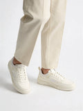 SOLEPLAY White Perforated Lace-Up Sneakers