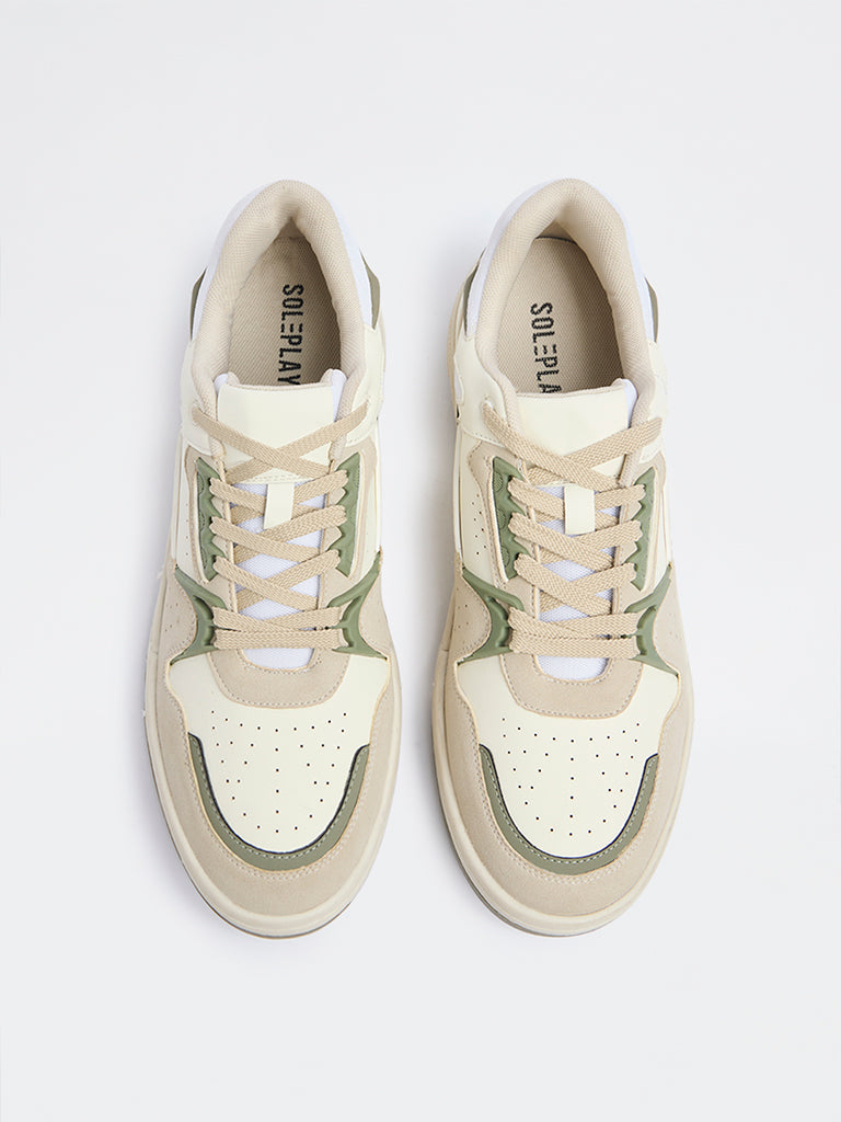 SOLEPLAY Multicolour Perforated Lace-Up Sneakers