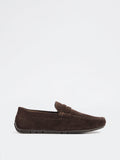 SOLEPLAY Dark Brown Penny Suede Loafers