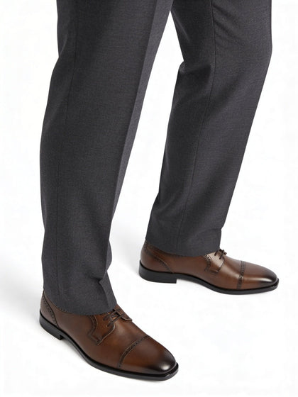 SOLEPLAY Dark Tan Oxford Shoes
