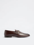 SOLEPLAY Brown Braided Penny Loafers