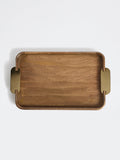 Westside Home Brown Wooden Serving Tray - Small