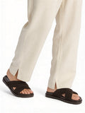 SOLEPLAY Dark Brown Criss-Cross Suede Sandals