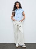 Nuon Off-White Solid High-Rise Jeans