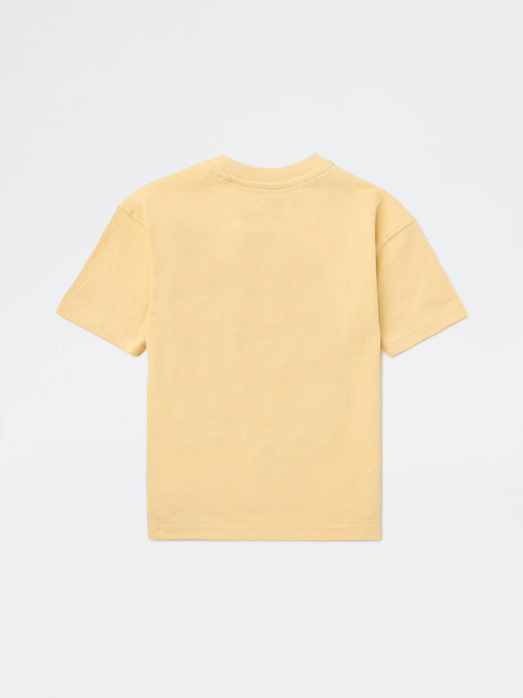 HOP Kids Yellow Printed Cotton T-Shirt