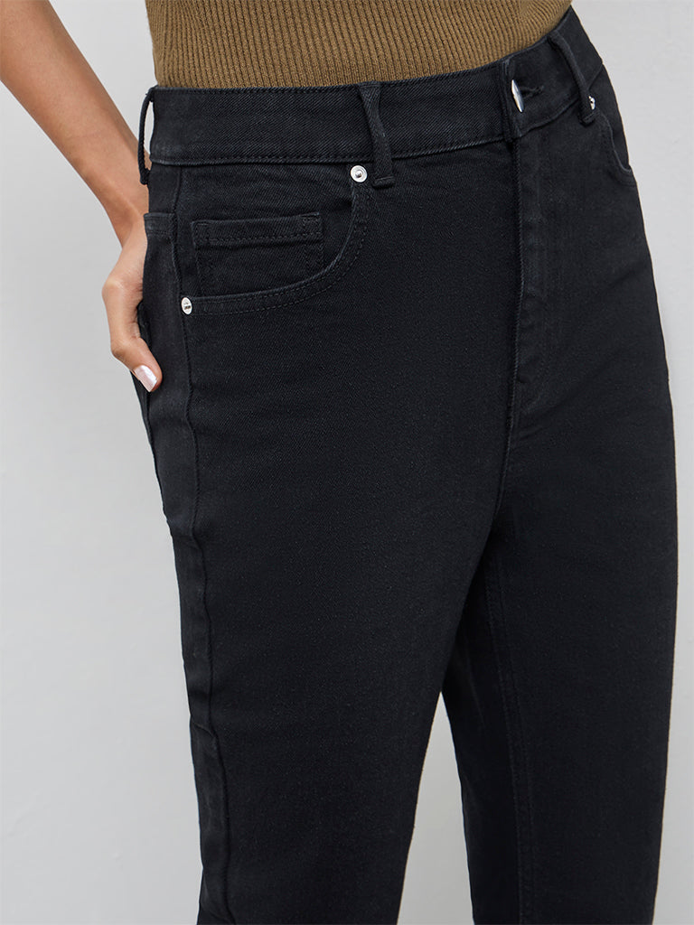 LOV Black High-Rise Bootcut Jeans