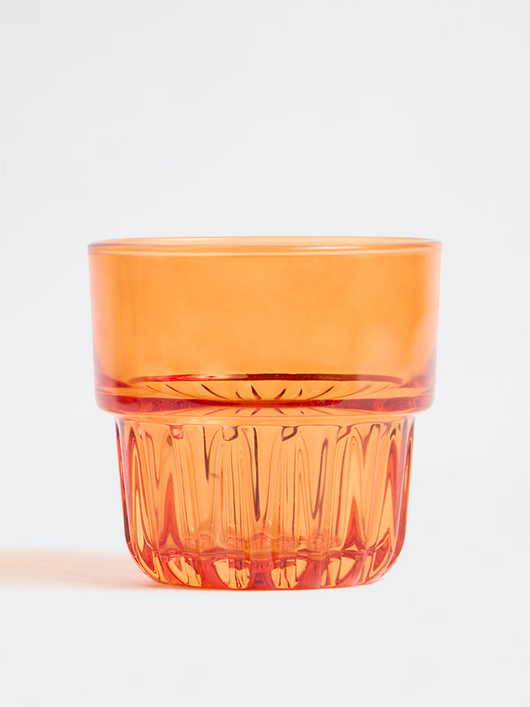 Westside Home Orange Textured Glass
