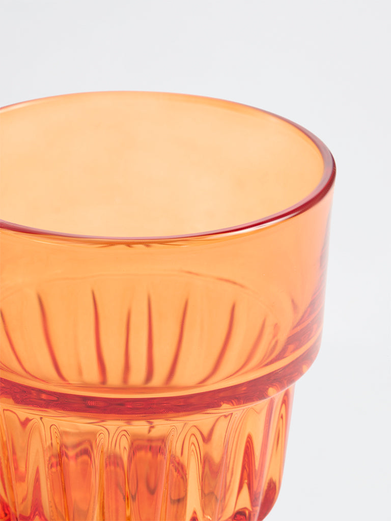 Westside Home Orange Textured Glass