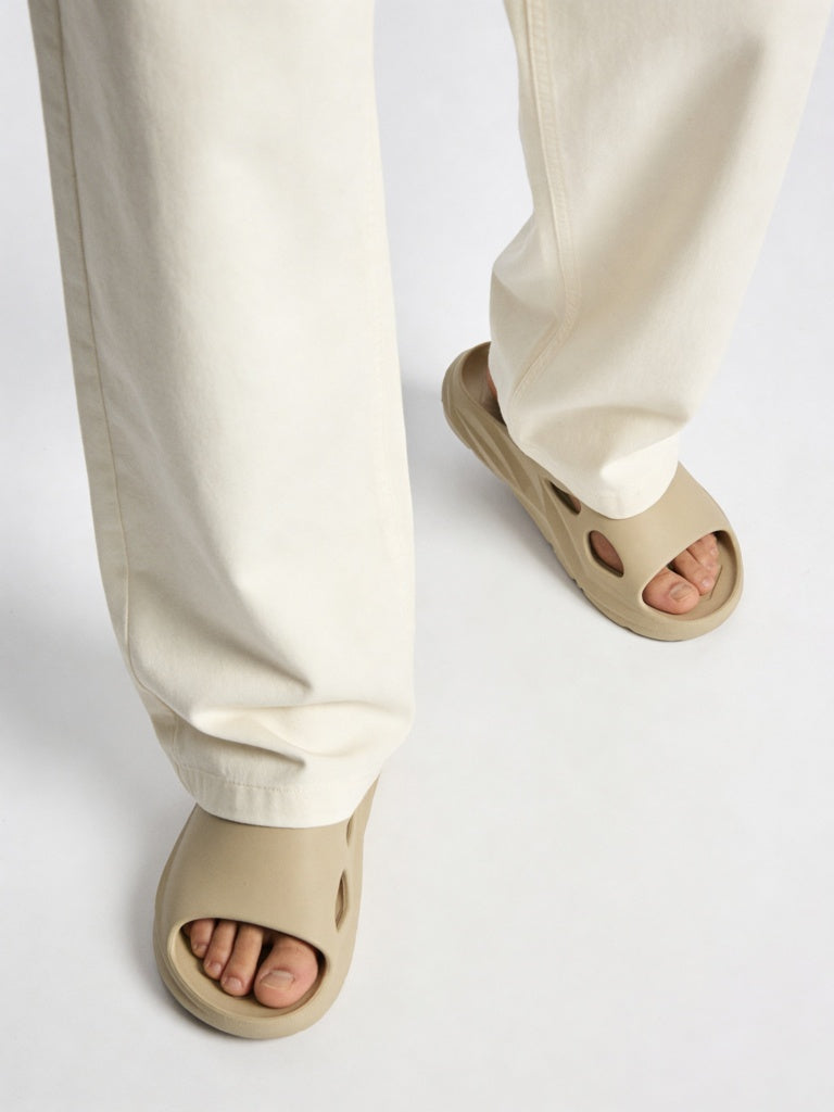 SOLEPLAY Taupe Sports Slides