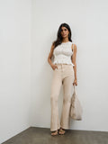 LOV Light Beige High-Rise Jeans