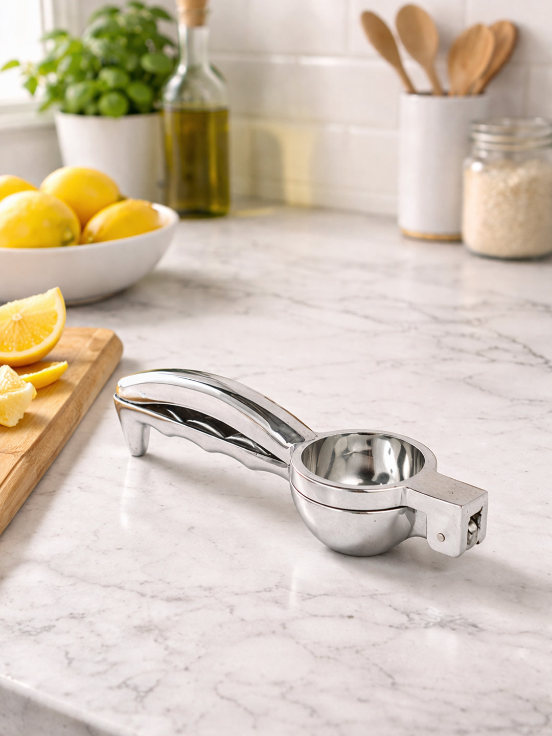 Westside Home Silver Lemon Squeezer