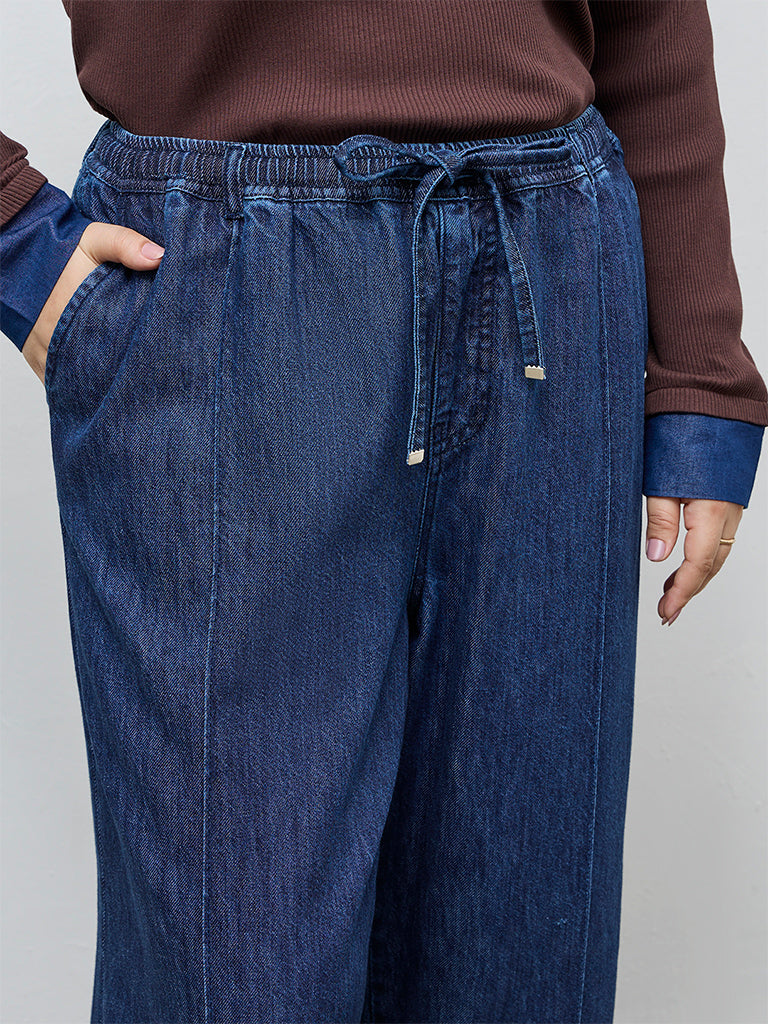 Gia Dark Blue High-Rise Jeans