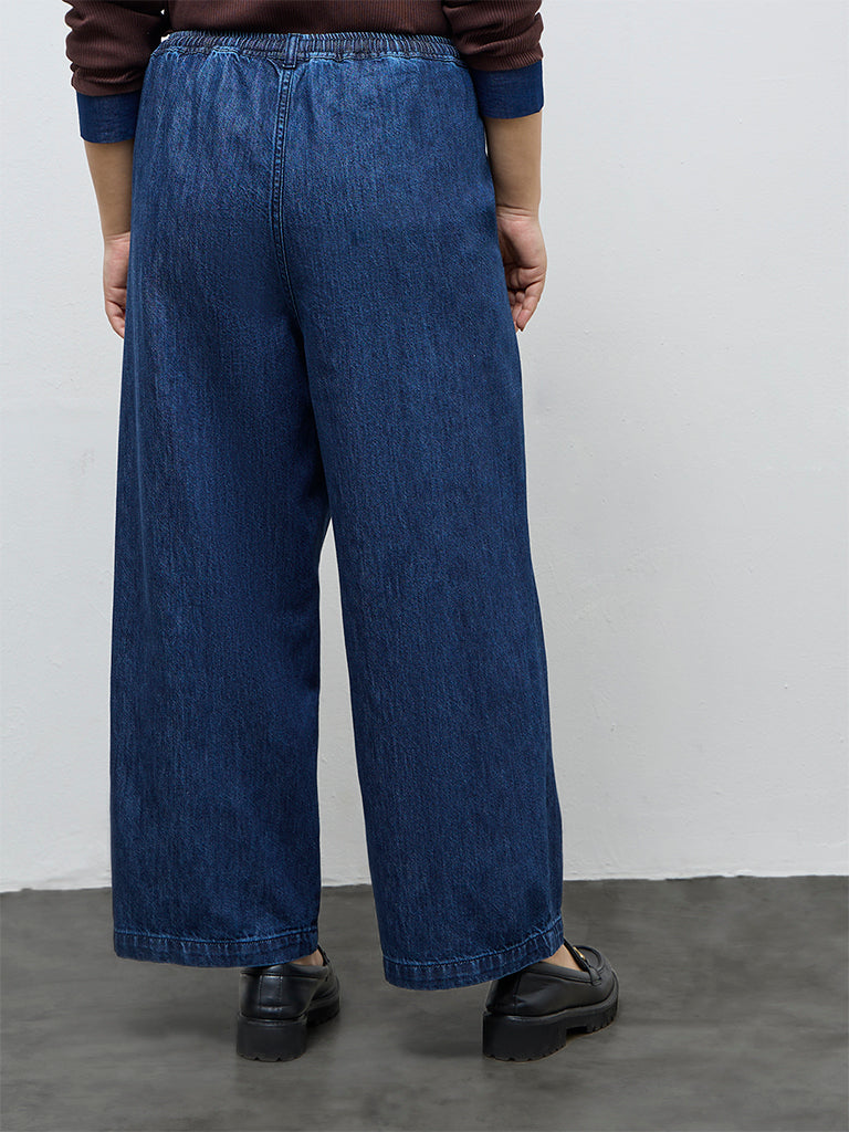Gia Dark Blue High-Rise Jeans