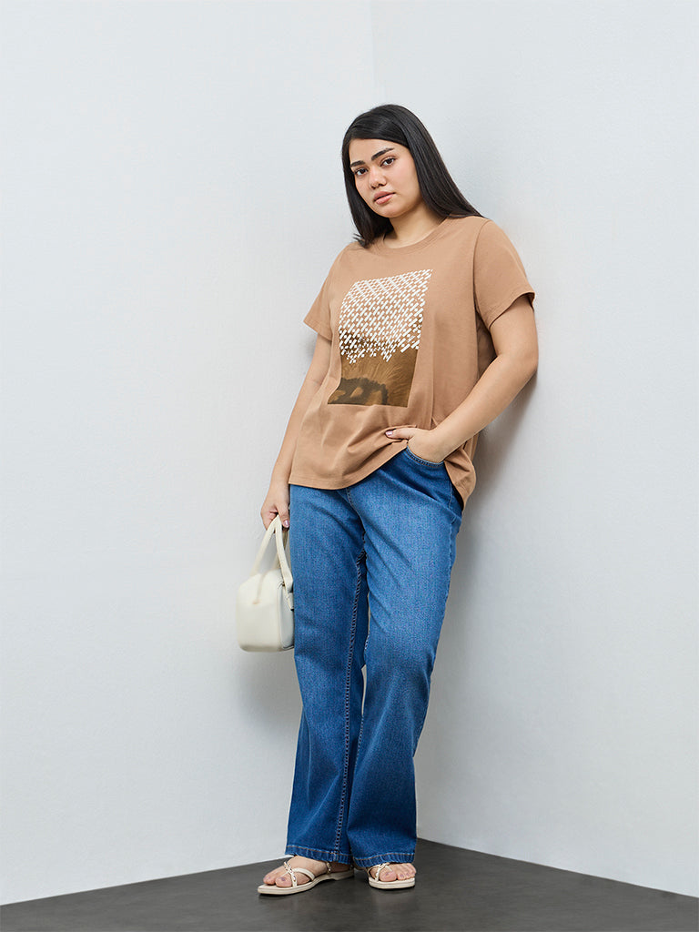 Gia Blue Faded High-Rise Jeans