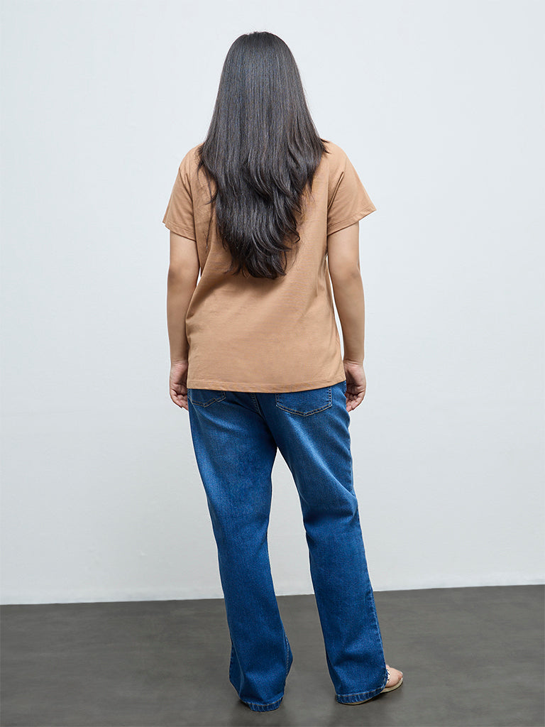 Gia Blue Faded High-Rise Jeans