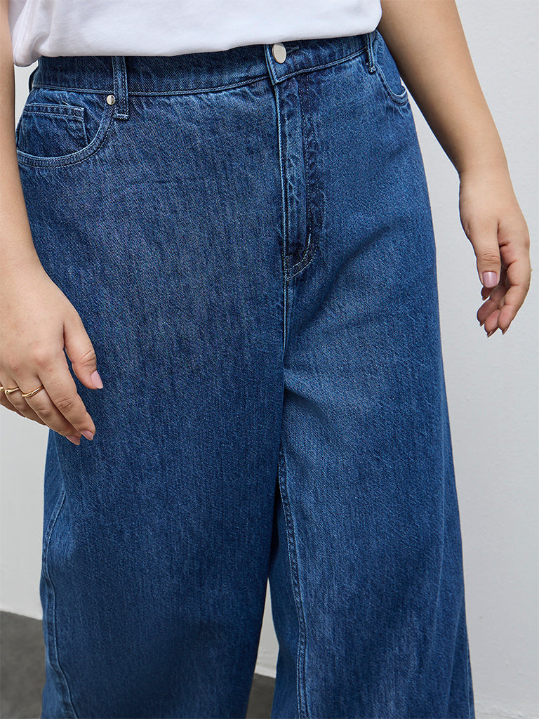 Gia Dark Blue High-Rise Jeans