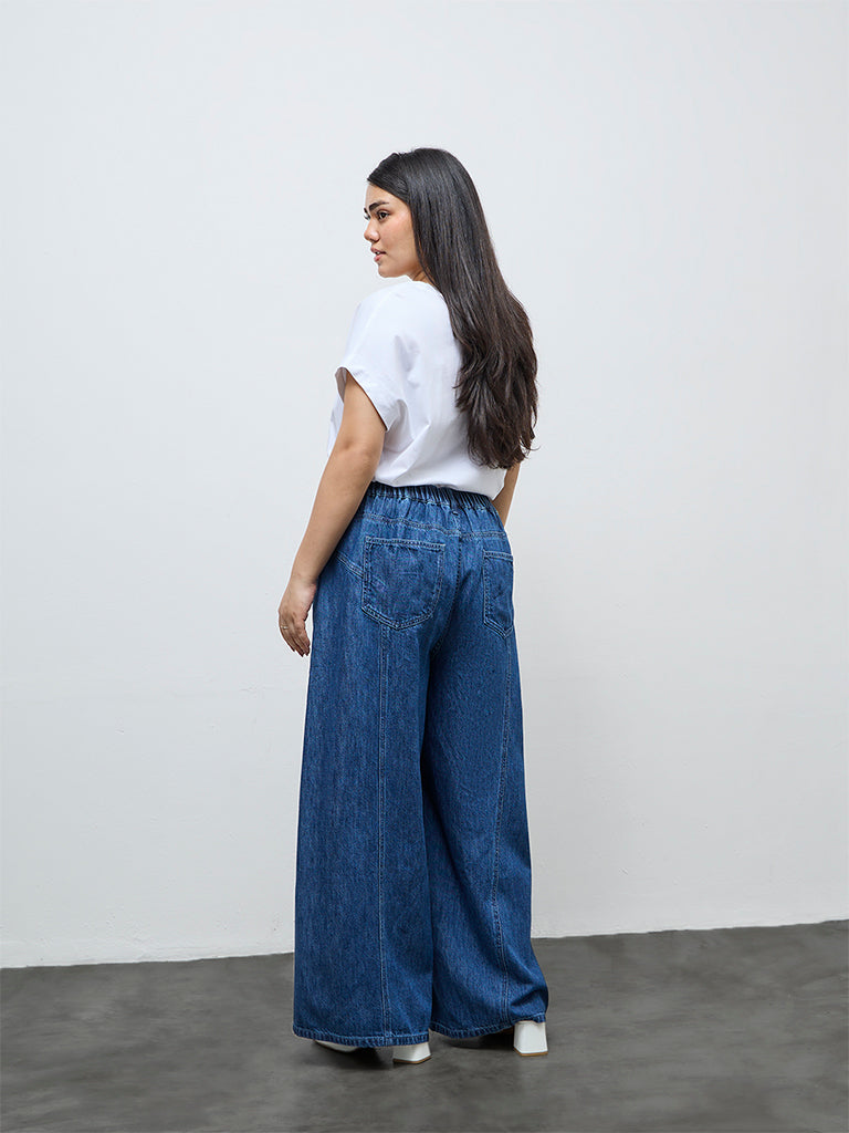 Gia Dark Blue High-Rise Jeans