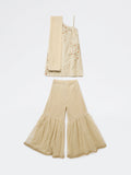 Utsa Kids Girls Light Taupe Embroidered Sharara Ethnic Set - (8-14 yrs)