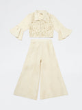 Utsa Kids Girls Ivory Embroidered Co-ord Set - (8-14 yrs)