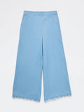 Utsa Kids Girls Blue Solid Denim Pants - (8-14 yrs)