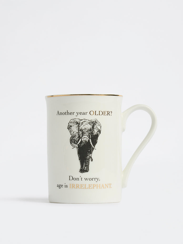 Westside Home White Graphic Printed Mug