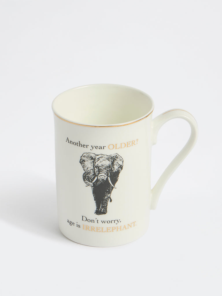 Westside Home White Graphic Printed Mug