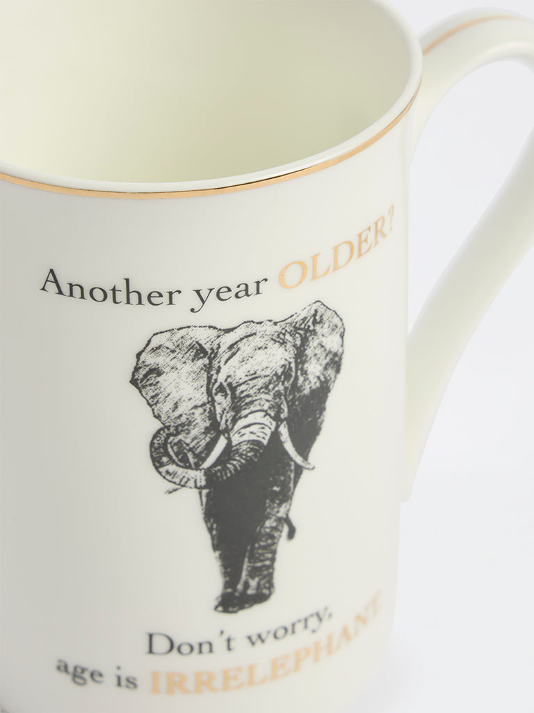 Westside Home White Graphic Printed Mug