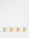 Westside Home Multicolour Floral Pattern Mugs (Set of 4)