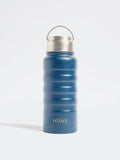 Westside Home Blue Ribbed Bottle - Small