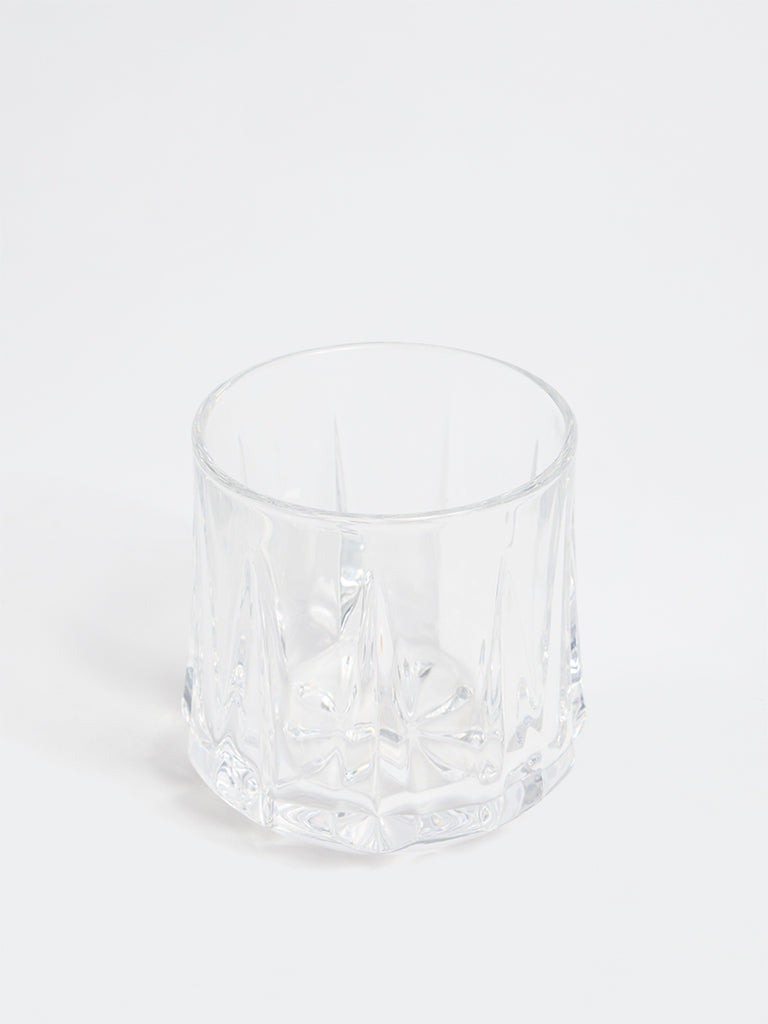 Westside Home Clear Textured Whiskey Glass