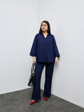 Gia Dark Blue High-Rise Bootcut Jeans