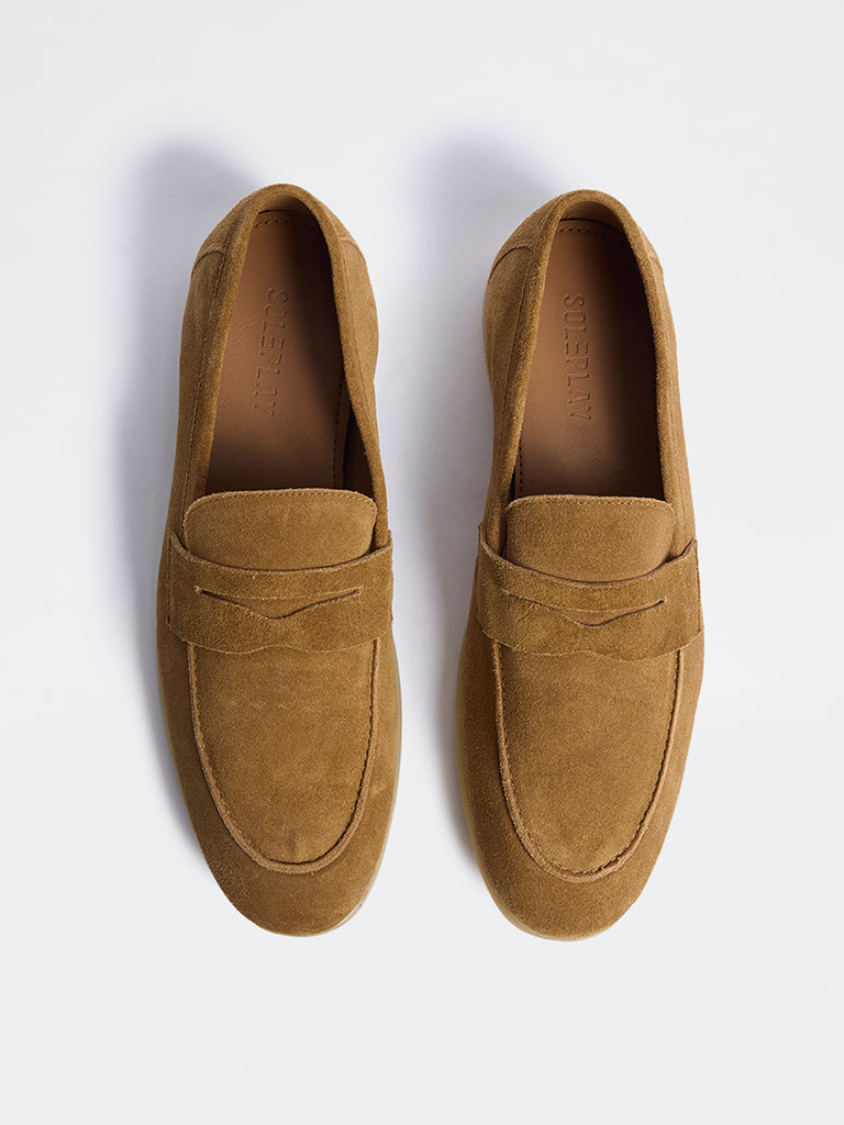 SOLEPLAY Ochre Suede Loafers