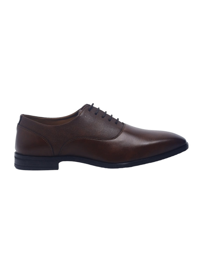 SOLEPLAY Dark Tan Oxford Shoes
