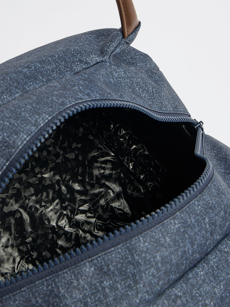 Westside Home Dark Blue Solid Lunch Bag