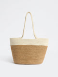 Westside Home Brown Jute Textured Lunch Bag