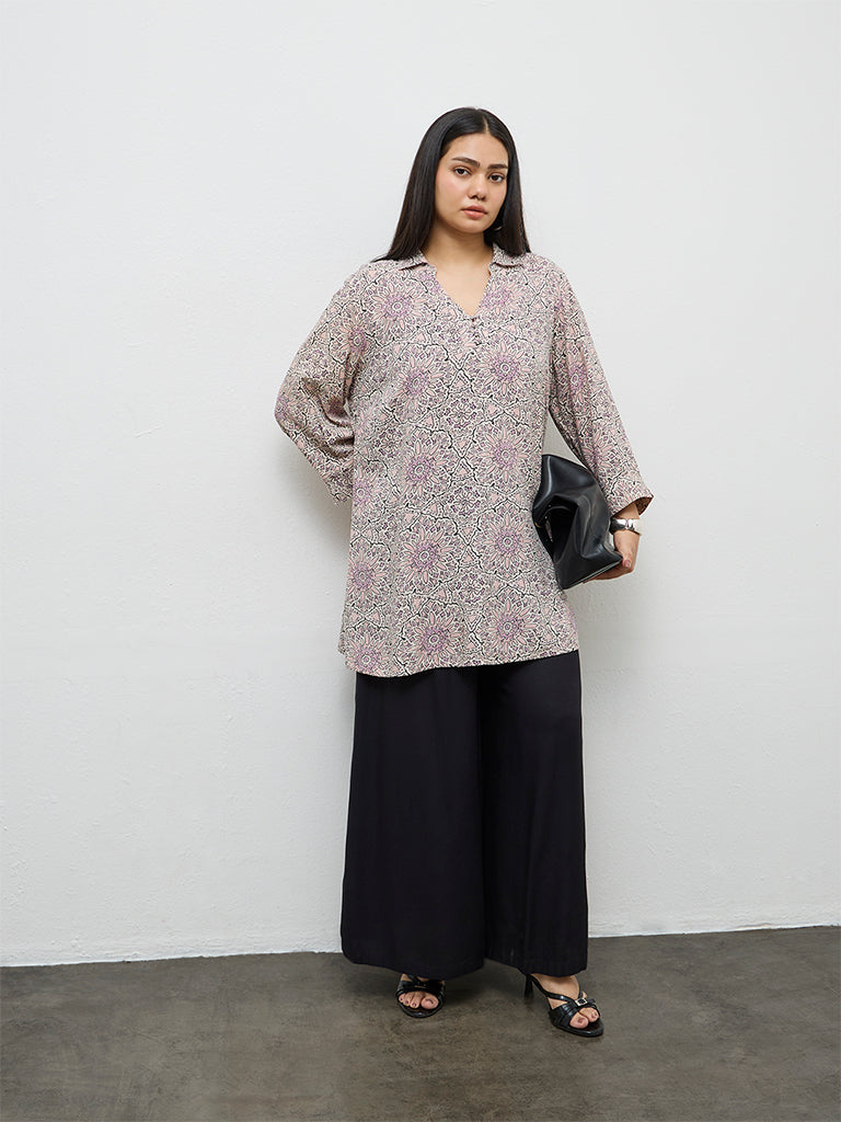 Diza Pink Printed Tunic
