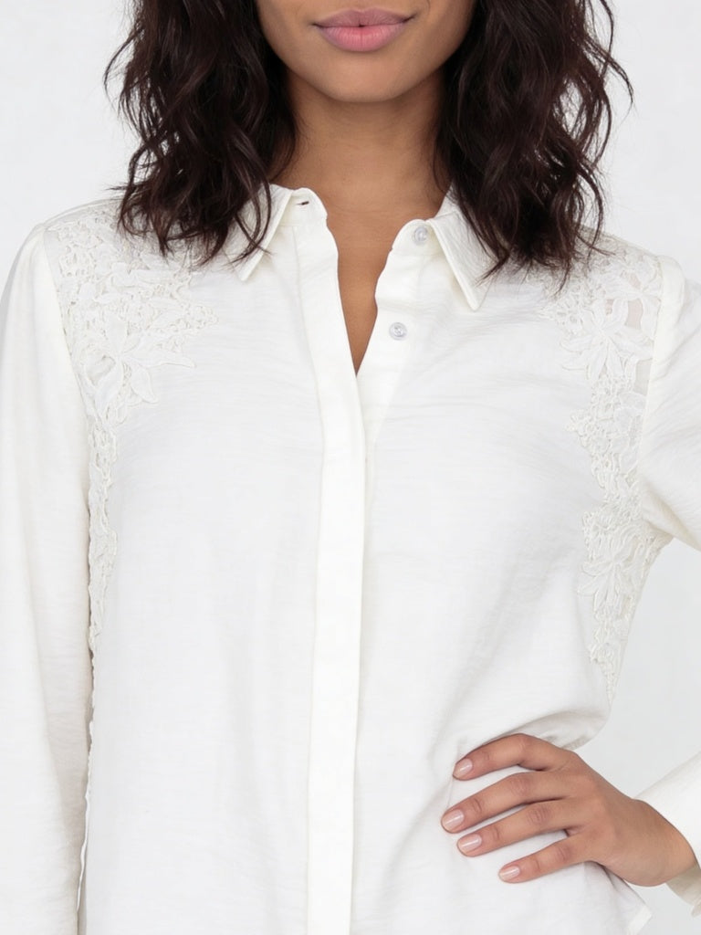 Wardrobe Ivory Lace Detailed Blouse