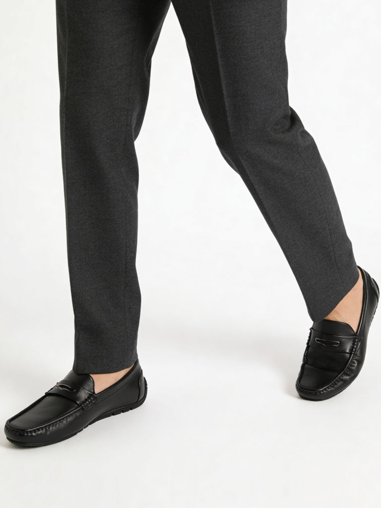 SOLEPLAY Black Metal-Detail Loafers