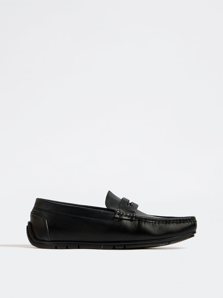 SOLEPLAY Black Metal-Detail Loafers